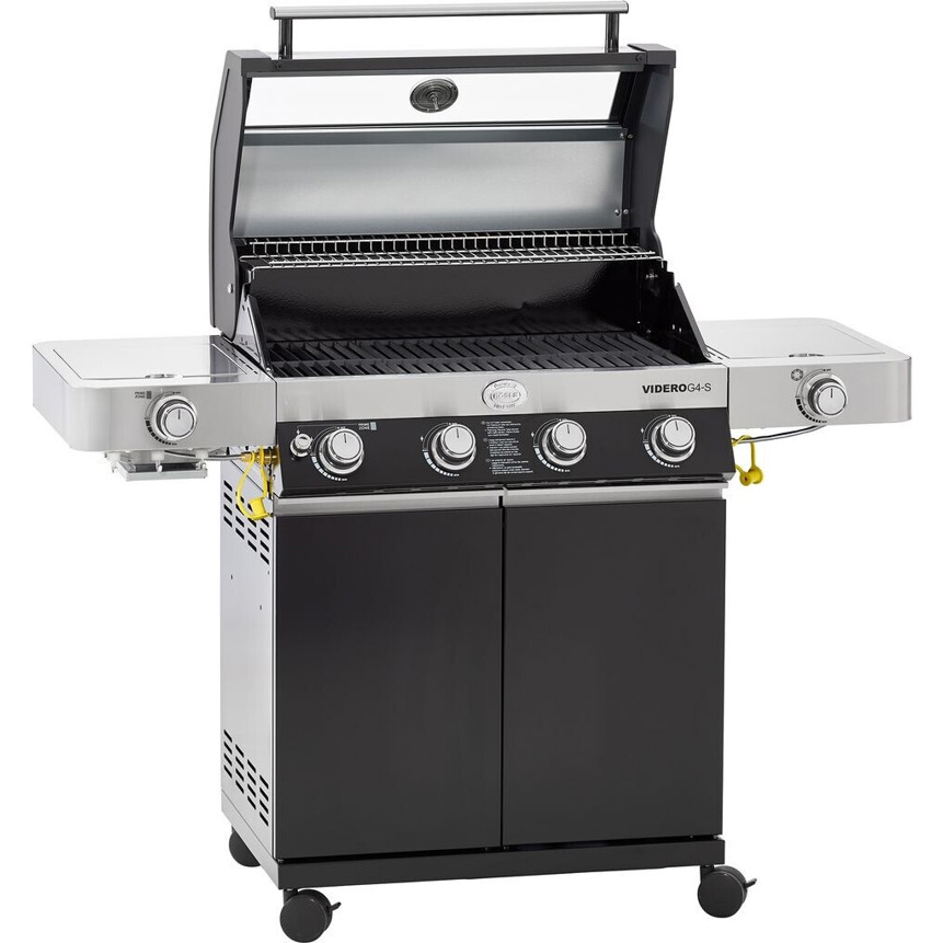 Rösle - Videro G4-S Vario+ - Gasgrill - mehr als 10 Personen, emaillierte Grillfläche, 4 Hauptbrenner