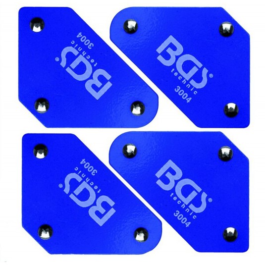 BGS Technic - 3004 - 4 Mini Magnetwinkel Set mit 45° | 90° | 135°