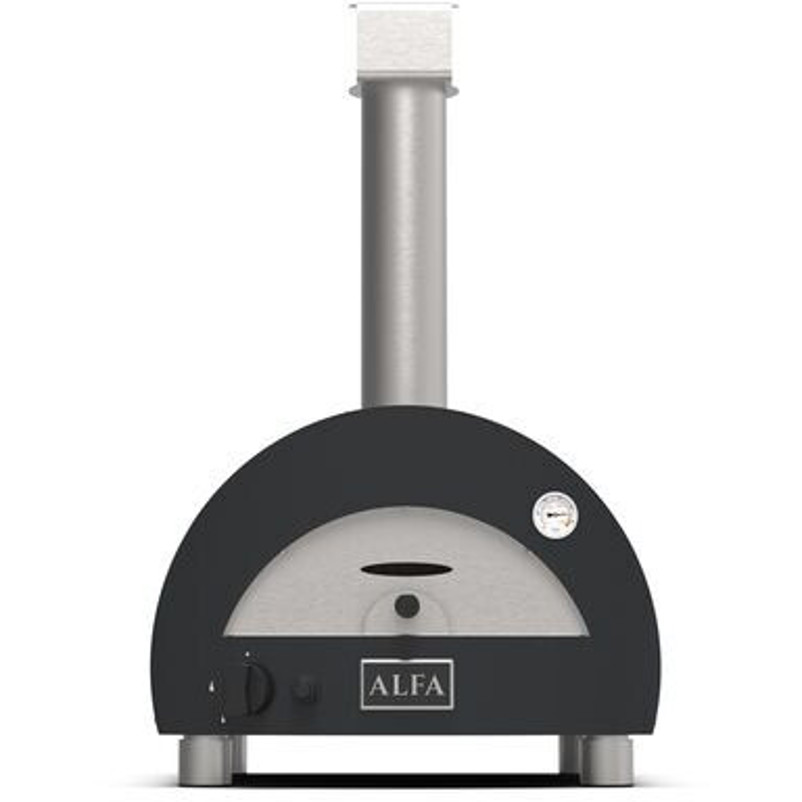 Alfa Forni - Linea Portable Moderno - Gartenbackofen - grau, Gas, 55x58x38 cm, für Pizza