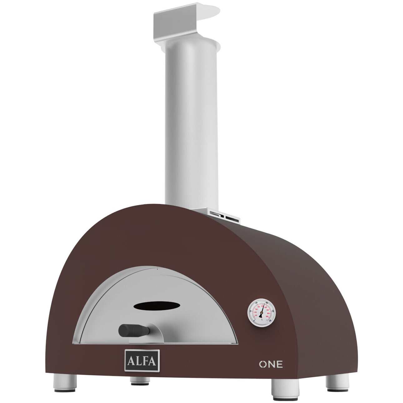Alfa Forni - Forno Nano - Gartenbackofen - kupfer, Edelstahl, für 6-8 Personen, mit Pizzastein