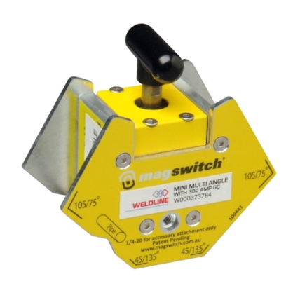 ELMAG - 300A - Magnet-Schweißwinkel mit ON/OFF Schaltung (Mini Multi Winkel)